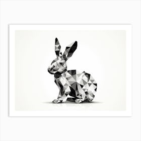 Polygonal Rabbit Art Print