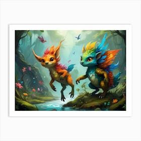 Rainbow Creatures #5 Art Print