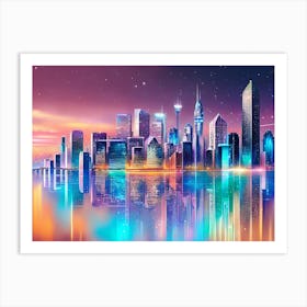 Futuristic Cityscape 45 Art Print