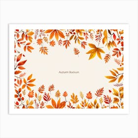 Default Vector Watercolor Autumn Background Texture Pattern Fo 1 (1) Art Print