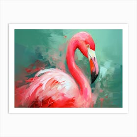 Flamingo Painting Art Print