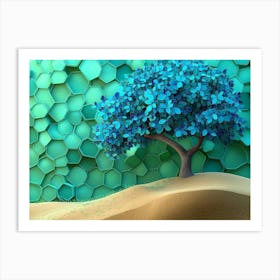 Tree In The Sand Art Print