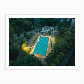 POSTER Water Polo. Aerial Photography Art Print