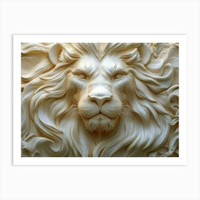 Lion Head 19 Art Print