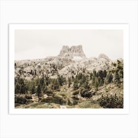 Jagged Mountain Peak Art Print