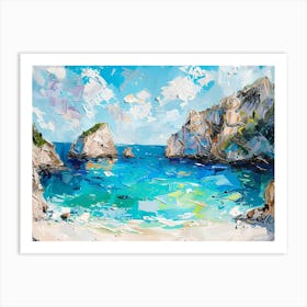 Beach Painting Art Print