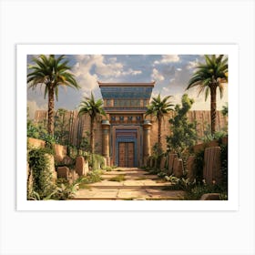 Egyptian Temple 6 Art Print