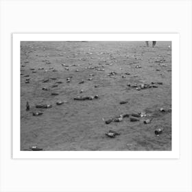 Empty Beer Bottles After Celebration Party At The Umatilla Ordnance Depot, Hermiston, Oregon By Russell Lee Art Print