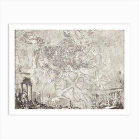 La Pianta Grande Di Roma (The Large Plan Of Rome) Art Print