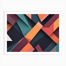 Abstract Geometric Pattern 5 Art Print