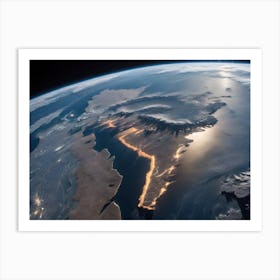 Earth From Space Art Print