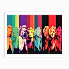 Marilyn Monroe Inspired - Vintage Beauties Art Print