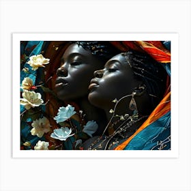 African People Fashion Art 13 Art Print