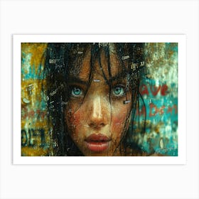 Dream Doll - Girl With Blue Eyes Art Print