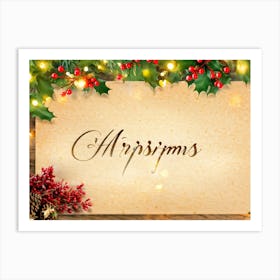 Christmas Card 7 Art Print