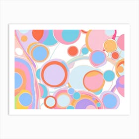 Abstract Circles 11 Art Print