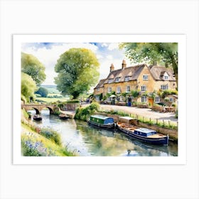 Cotswold Village 3 Art Print