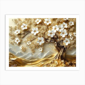 Tree Of Gold 8 Art Print