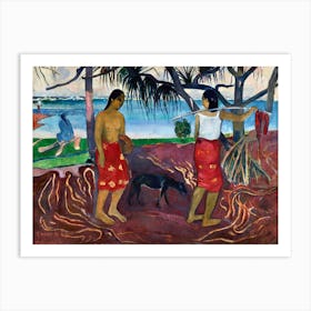 Under The Pandanus (1892), Paul Gauguin Art Print