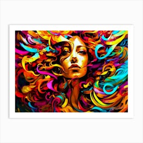 Abstract Face - Abstract Online Art Print