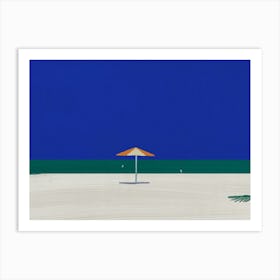 The Beach umbrella Art Print