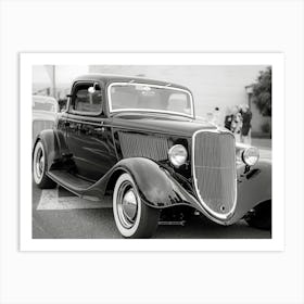 Black And White Car Art Print