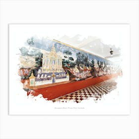 Ramayana Mural, Phnom Penh, Cambodia Art Print