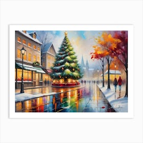 Christmas Town Art Print