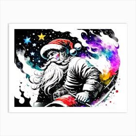 Santa Claus Sleigh Art Print