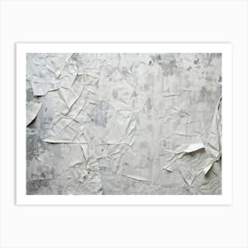 Abstract Vintage Wallpaper Texture Featuring A Closeup Of Crumpled Retro Paper Sheets Interwoven Wi (1) Art Print