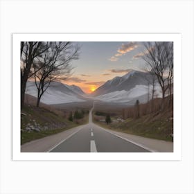 Road In The Mountains 2 Art Print