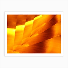 Abstract Golden dynamic Background Art Print