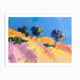 Trees On A Hill 1 Art Print