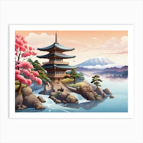 Japanese Landscape Art Print