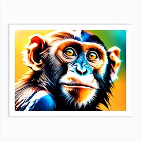 Monkey Art Print