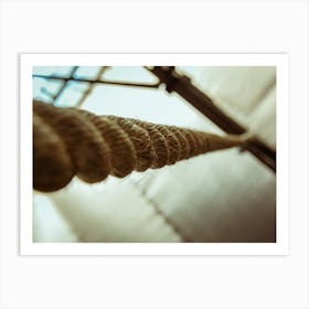 Rope Climbing Art Print