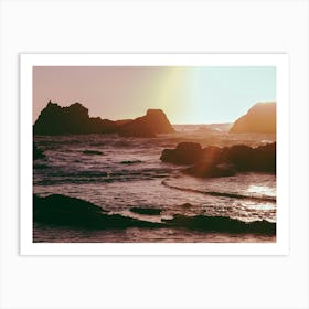 Rocky Sun Kissed Tides Art Print