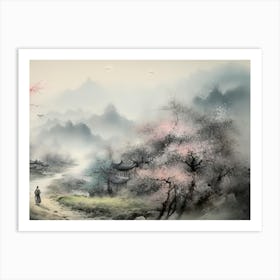 Chinese Landscape Painting 14 Art Print