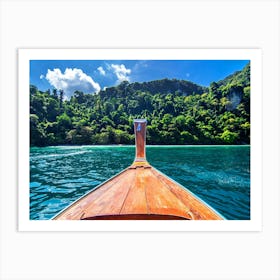 Thailand. Boat view. Maya Bay #1 Art Print