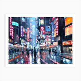 Asian City Art Print