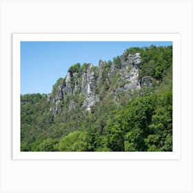 Bastei rock massif in Saxon Switzerland Art Print