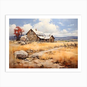 Old Stone Farm Warm Tones 15 Art Print