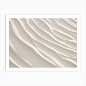 White Sand Beach Art Print