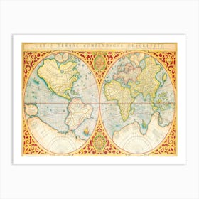 Orbis Terrae Compendiosa Art Print