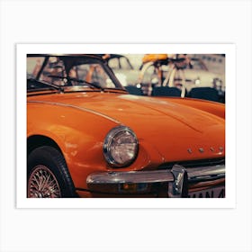 Red Vintage Sports Car Art Print