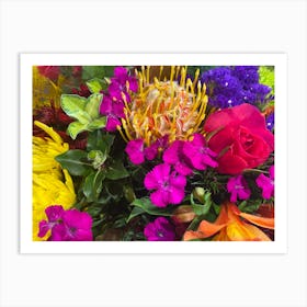 Colorful Bouquet Of Flowers Art Print