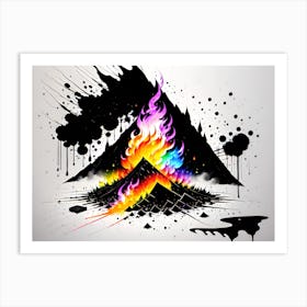 Fire Mountain Art Print