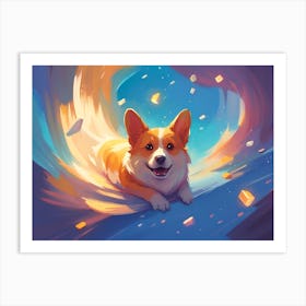 Corgi 7 Art Print