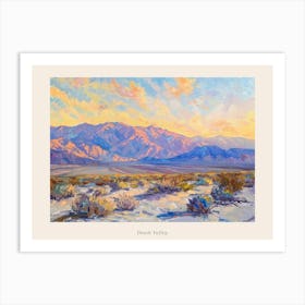Western Sunset Landscapes Death Valley California 1 Poster Art Print