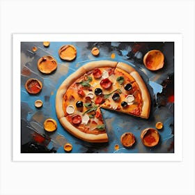 Pizza Painting Art Print